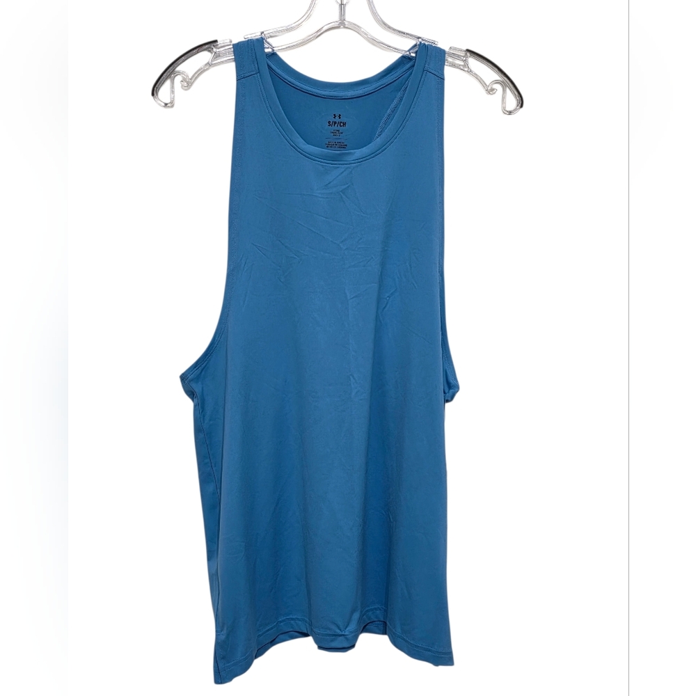 Under Armour Tank Loose Blue Mens Size Small NWT